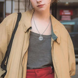 925 Sterling Silver Blue Crystals Tree of Life Necklace