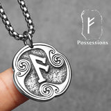 Viking Runes Amulet Pendant