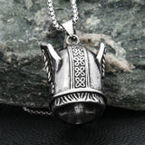 Odin Head Pendant Necklace