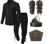 4 Pcs Men's Medieval Costume Set