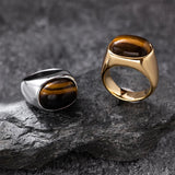 Erik the Red Natural Tiger's Eye Ring