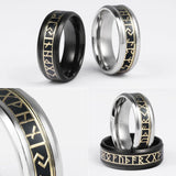 Nordic Viking Runes Rings
