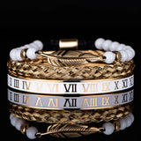 Luxury Crown Skull Bangle Bracelet