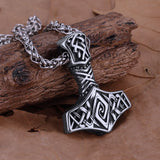 Thor's Hammer Mjolnir Rune Amulet Necklace