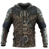Medieval Knight Armor Hoodie - Templar Warrior Power