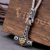Valknut Thor's Hammer Necklace