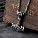 Thor's Hammer Dragon Necklace – Viking Talisman