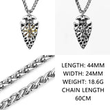 Viking Symbols Vegvisir Valknut Necklace