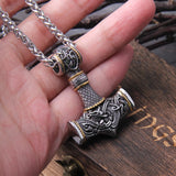 Thor's Hammer Dragon Necklace – Viking Talisman