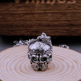 Gothic Three-Sided Skull Necklace