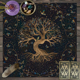 Tree of Life Tarot Rune Altar Cloth