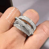 Gold & Silver Luxury Cocktail Ring