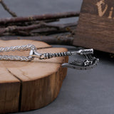 Viking Compass Axe Necklace