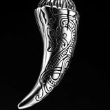 Carved Wolf Teeth Necklace