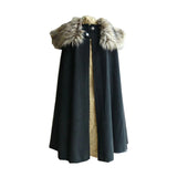 Fur Collar Medieval Cloak