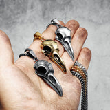 Raven Skull Gothic Necklace