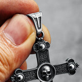 Gothic Skull Cross Necklace