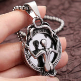 Gothic Mirror Pendant Necklace