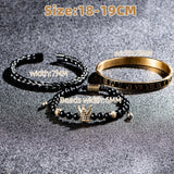 Luxury Crown Skull Bangle Bracelet