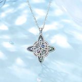 Abalone Shell Witch Knot Necklace