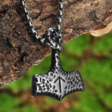 Retro Thor's Hammer Pendant Necklace