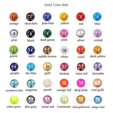 Color swatch chart with solid color balls labeled from 1 to 36.