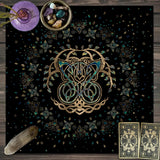 Tree of Life Tarot Rune Altar Cloth