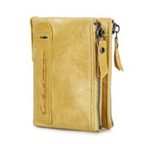 Genuine Leather Short Coin Wallet