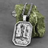 Vikings Rune Symbol Thor Hammer Pendant Necklace