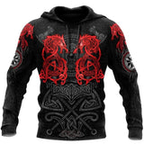 Viking Wolf Norse Hoodies