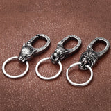 Wolf Lion Skull Raven Clasps Keychains