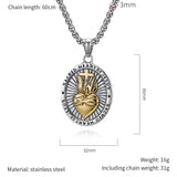 Sacred Heart of Jesus Pendant Necklace