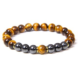 Tiger Eye Hematite Stone Bracelets