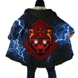 Viking Warriors Fleece Hooded Coat
