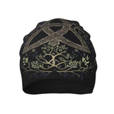 Norse Yggdrasil Cap Triquetra Symbol Beanie Hats