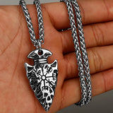 Viking Symbols Vegvisir Valknut Necklace