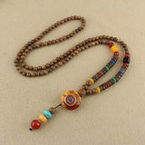 Exquisite Retro Buddhist Beads Necklace