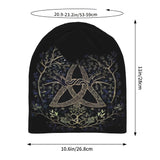 Norse Yggdrasil Cap Triquetra Symbol Beanie Hats