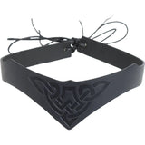 Viking Medieval Embossed Leather Headband