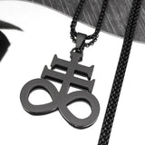 Satanic Cross Pendant Necklace – Occult Jewelry