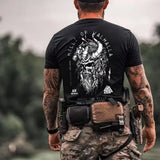 Viking Warrior T-Shirt – Norse Print Tee for Men