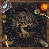 Tree of Life Tarot Rune Altar Cloth