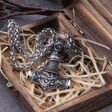Thor's Hammer Dragon Necklace – Viking Talisman