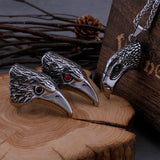 Red Black Eye Eagle Ring