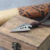 Viking Spear Leather Necklace