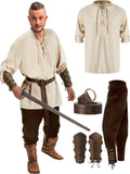 4 Pcs Men's Medieval Costume Set