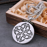 Viking Dragon Celtic Knot Necklace