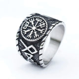 Viking Rune Vegvisir Ring