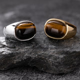 Erik the Red Natural Tiger's Eye Ring