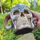Viking Warrior Skull Stainless Steel Mug